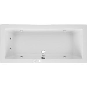 OTTOFOND Whirlpool-Badewanne »Cubic«, (Komplett-Set, 1 tlg.), Typ 1, chrom