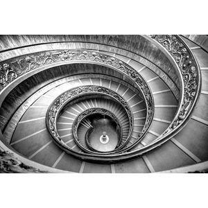 Papermoon Fototapete »Treppen Schwarz Weiß«