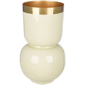 GILDE Tischvase »Vase Roro mit Goldrand«, (1 St.)