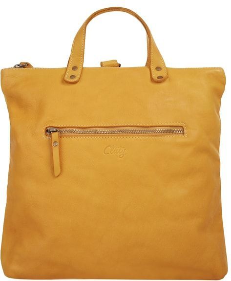 Cluty Umhängetasche, echt Leder, Made in Italy