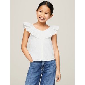 Tommy Hilfiger Babydollshirt »BRODERIE ANGLAISE FRILL TOP«, Baby bis 2 Jahre