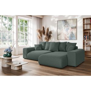 INOSIGN Ecksofa »LAKESIDE mit Bettfunktion und Bettkasten, B/T/H 257/166/84 cm«, L-Form, Recamiere beidseitig montierbar, Wellenunterfederung