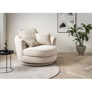 Leonique Drehsessel »MAISIE, Love Seat XXL, Lese-Sessel BIG-«, Sessel in MEGA CORD u. Web-Velours, 360 Grad drehbar