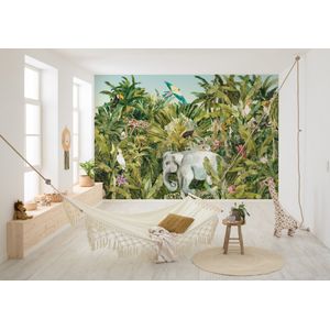 Komar Fototapete »Jungle Expedition«, bedruckt, 350 x 250 cm (Breite x Höhe) - Tapete, Vlies, Wohnzimmer, Schlafzimmer
