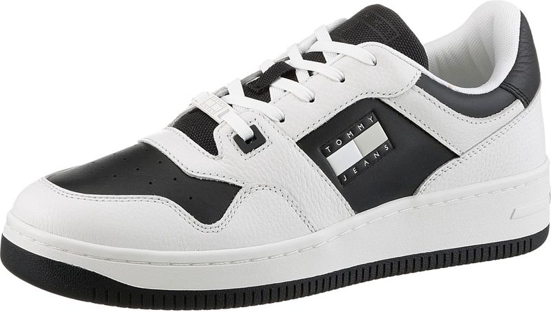 Tommy Jeans Plateausneaker »TJM RETRO BASKET CUPSOLE TUMBLE«, Freizeitschuh, Halbschuh, Schnürschuh mit gepolstertem Schaftrand