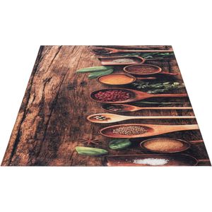 Sehrazat Teppich »Kitchen 3060«, rechteckig, 8 mm Höhe, waschbar, Flachgewebe, Läufer, rutschfest, Kurzflor, Pflegeleicht