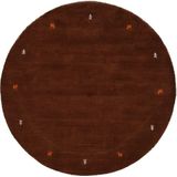 carpetfine Wollteppich »Gabbeh Uni«, rund, 15 mm Höhe, reine Wolle handgewebt, Gabbeh Tiermotiv warmes Raumklima viele Größen