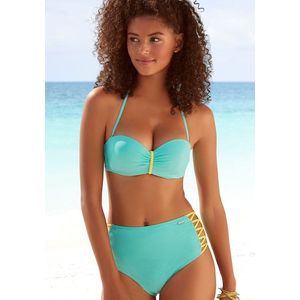 Venice Beach Highwaist-Bikini-Hose »Anna«, mit seitlich gekreuzten Bändern