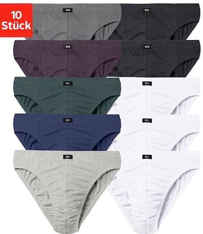 H.I.S Slip »Männer Unterhose«, (Packung, 10 St.), in Unifarben