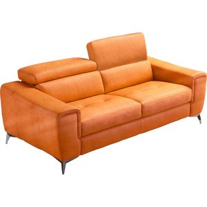 Egoitaliano Schlafsofa »Francine, Designsofa, Loungesofa mit Dauerschlaffunktion, Bettfunktion«, hochwertiger Metallbettrahmen & Matratze, Kopfteil manuell verstellbar