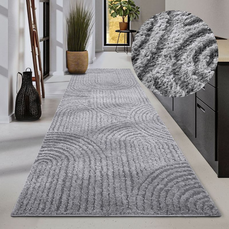 ELLE DECORATION Designteppich »Chappe«, rechteckig, 18 mm Höhe, Shaggy, Läufer, flauschig, weich, Langflor, modern, Hoch Tief Effekt
