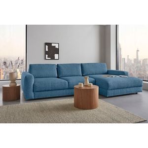 Places of Style Ecksofa »Bloomfield, L-Form«, extra tiefe Sitzfläche, wahlweise mit Sitztiefenverstellung