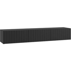 INOSIGN Lowboard »Antibes TV-Lowboard, Breite 192/154/128 cm, TV-Schrank«, TV-Kommode, Front in 3D-Optik, Push-To-Open-Funktion