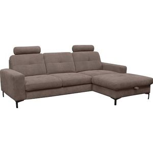 alina Ecksofa »Stelvia«, Inklusive Nackenstützen, Breite 254 cm