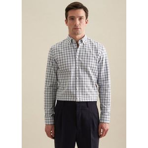 seidensticker Flanellhemd »Slim«, Slim Langarm Button-Down-Kragen Karo