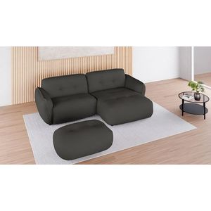 BETYPE Polsterhocker »Be Fluffy«, softer Sitzkomfort, moderner Kedernaht, hochwertiger Bezugsstoff