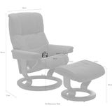 Stressless® Relaxsessel-Set »Mayfair«, mit Hocker, mit Classic Base, in 3 Größen, Gestell Eiche