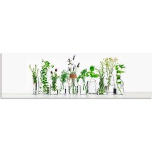 Artland Küchenrückwand »Öle mit Kräutern«, (1 tlg.), Alu Spritzschutz mit Klebeband, einfache Montage