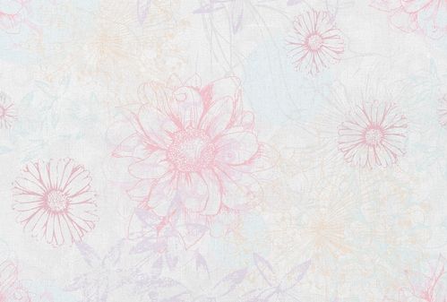 Architects Paper Fototapete »Atelier 47 Flower Artwork 2«, floral, Vlies, Wand, Schräge, Decke
