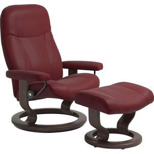 Stressless® Relaxsessel »Garda«, (Set, Relaxsessel mit Hocker), mit Hocker, mit Classic Base, Größe M, Gestell Wenge