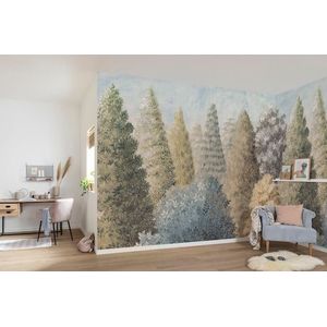 Komar Fototapete »Digitaldruck Vlies - Painted Woods - Größe 400 x 250 cm«, bedruckt, Wohnzimmer, Schlafzimmer
