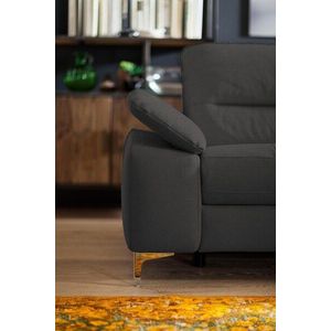 Places of Style Ecksofa »Basel L-Form«, mit vollmotorischer Relaxfunktion und motorischer Recamiere