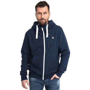 DEPROC Active Kapuzensweatshirt »FinnCMYK II MEN«, weiche Fleecejacke mit Kängurutasche