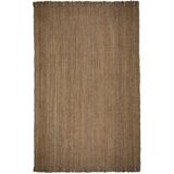 FLAIR RUGS Teppich »Jute Boucle«, rechteckig, 7 mm Höhe, aus 100% Jute, mit Fransen, aus Naturfasern