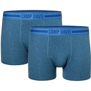 CAMP DAVID Boxershorts »casual«, (2er Pack), mit elastischem Logo-Bund