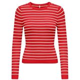 ONLY Strickpullover »ONLMILA LS STRIPE BUTTON O-NECK CC KNT«
