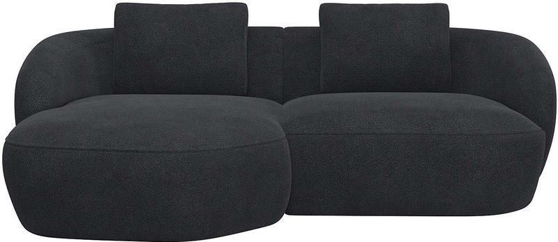 FLEXLUX Wohnlandschaft »Torino, rund, L-Form, Sofa-Ecke mit Recamiere, Longchair-Sofa«, Modernes, organisches Sofa-Design, Kaltschaum, Wellenunterfederung