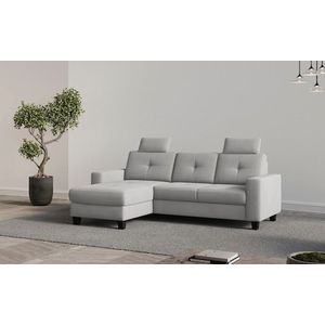 Places of Style Ecksofa »Varese L-Form«, Kreuznaht in beige