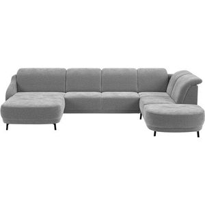 sit&more Wohnlandschaft »Blues U-Form«, inkl. Kopfteilverstellung, wahlweise mit Klapptisch und USB