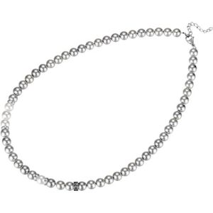 Kingka Perlenkette »Schmuck Geschenk Edelstahl Halsschmuck Halskette, OSN-705SGRW-PEA«, mit Muschelperle