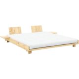 Karup Design Bettgestell »Social Bed, Bett mit oder ohne verstellbares Zubehör, ohne Matratze«, Bett wahlweise mit oder ohne Rückenlehnen und Ablagen. Ohne Matratze