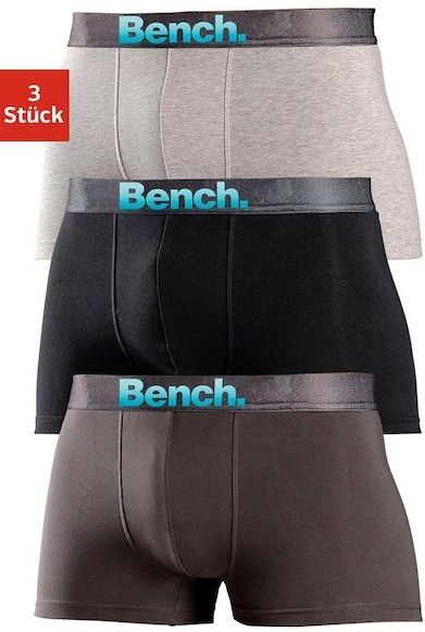 Bench. Boxer »Boxershorts für Herren«, (Packung, 3 St.), mit Logo Webbund