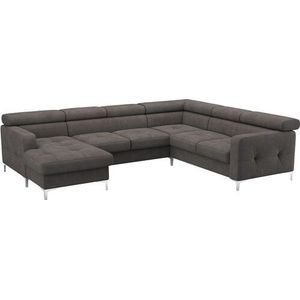 COTTA Wohnlandschaft »Sammy U-Form«, mit Kopfteilverstellung, optional mit Bettfunktion und Bettkasten