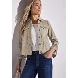 STREET ONE Jeansjacke, ohne Kapuze, mit Stretch und Knopfleiste