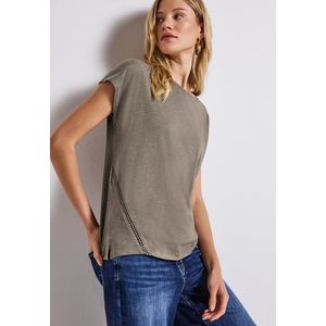 STREET ONE Shirttop, mit Häkeldetails