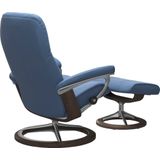 Stressless® Relaxsessel »Consul«, (Set, Relaxsessel mit Hocker), mit Hocker, mit Signature Base, Größe S, Gestell Wenge