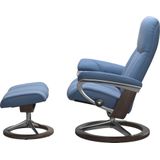 Stressless® Relaxsessel »Consul«, (Set, Relaxsessel mit Hocker), mit Hocker, mit Signature Base, Größe S, Gestell Wenge
