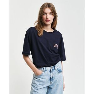 Gant T-Shirt »POCKET GRAPHIC TSHIRT«, Grafische GANT-Stickerei auf der Brusttasche