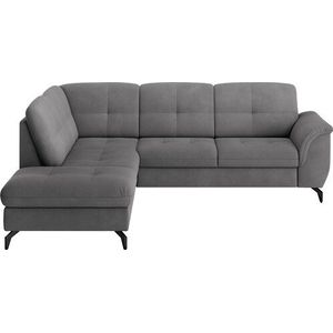 sit&more Ecksofa »Zora L-Form«, wahlweise mit Bettfunktion und Bettkasten