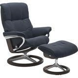 Stressless® Relaxsessel »Mayfair«, (Set, Relaxsessel mit Hocker), mit Hocker, mit Signature Base, Größe S, M & L, Gestell Wenge