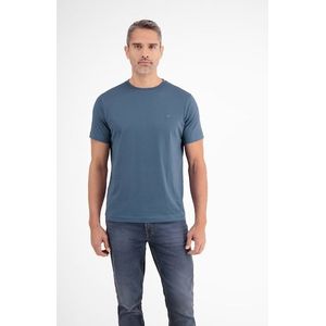 LERROS T-Shirt »LERROS Basic T-Shirt mit Logostitch, unifarben«