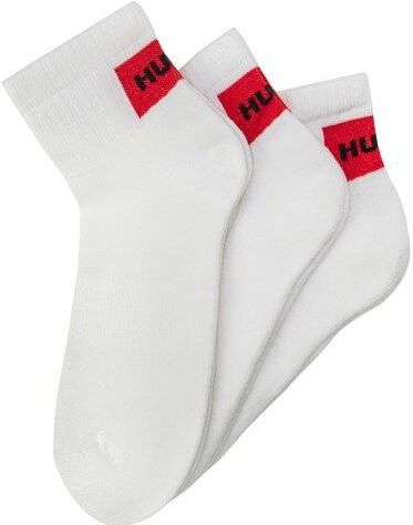 HUGO Underwear Freizeitsocken, (Packung, 3 Paar, 3er), mit kontrastfarbenem HUGO Logo