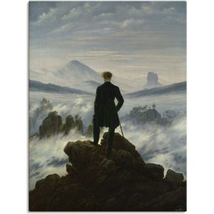 Artland Wandbild »Der Wanderer über dem Nebelmeer. Um 1818«, Mann, (1 St.), als Leinwandbild, Poster in verschied. Größen