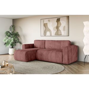INOSIGN Ecksofa »Zacharia wahlweise Schlafsofa mit Bettkasten, B/T/H 250/166/86 cm«, L-Form mit Wellenunterfederung, Recamiere beidseitig montierbar