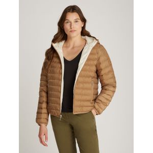 Tommy Hilfiger Steppjacke »REVERSIBLE LW PADDED JACKET«, mit Kapuze, mit reversible Tragemöglichkeit, leichte Wattierung, Logo-Patch