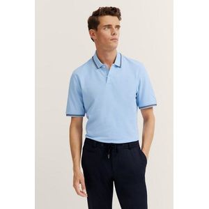bugatti Poloshirt, mit Kontraststreifen und Bruststickerei